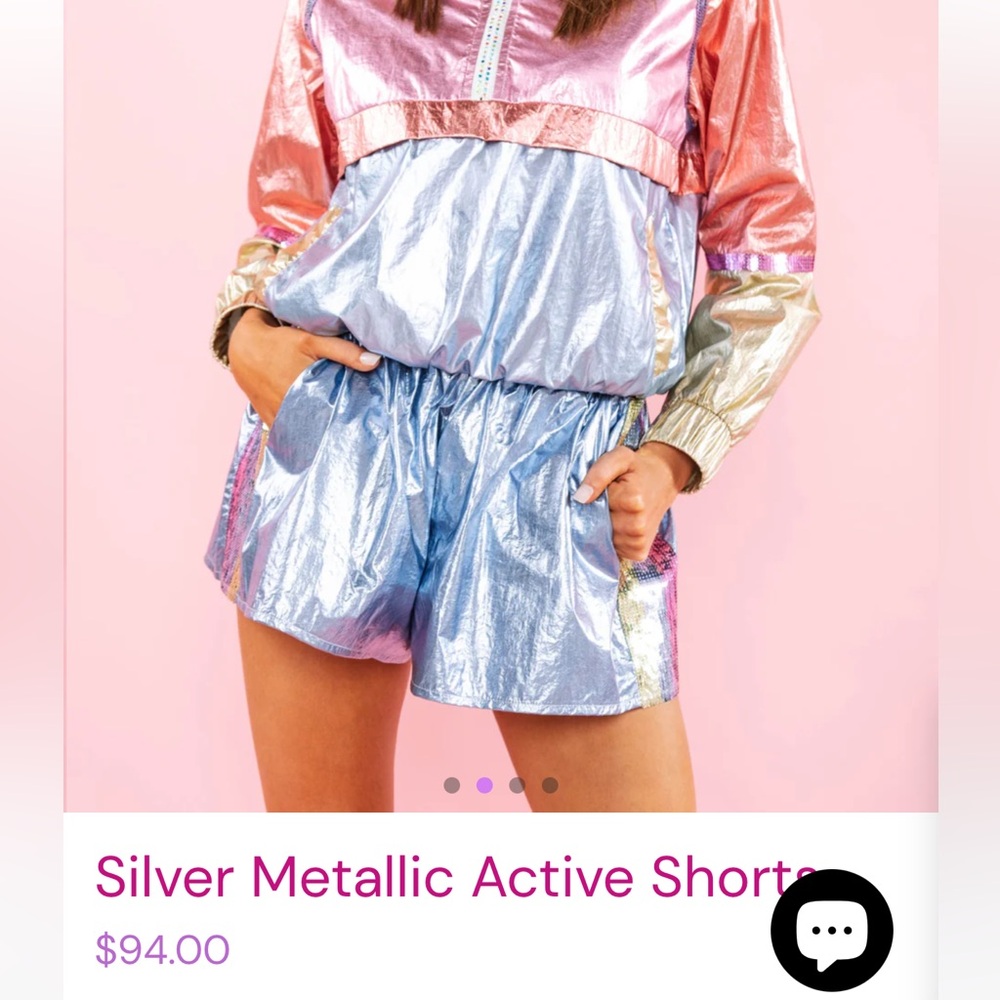 Queen of Sparkles Metallic Shorts